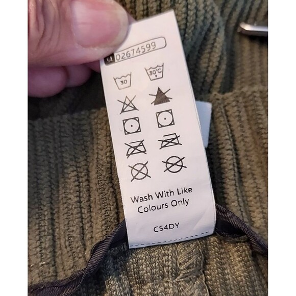 Halara Pants Olive Green Corduroy Joggers Size Large High Rise Comfy Casual - Picture 9 of 13